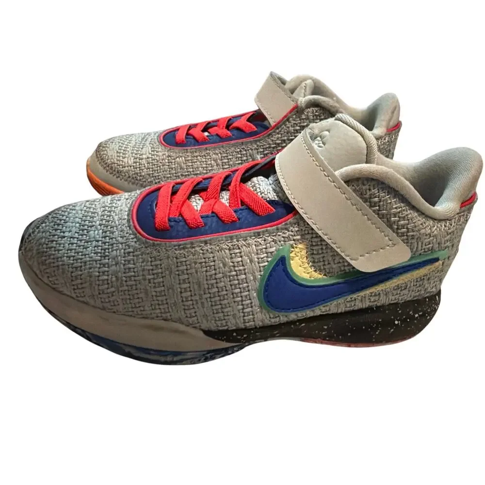Nike LeBron 20 XX PS Nike Lifer Size 13C Gray Blue Red DQ8648-002